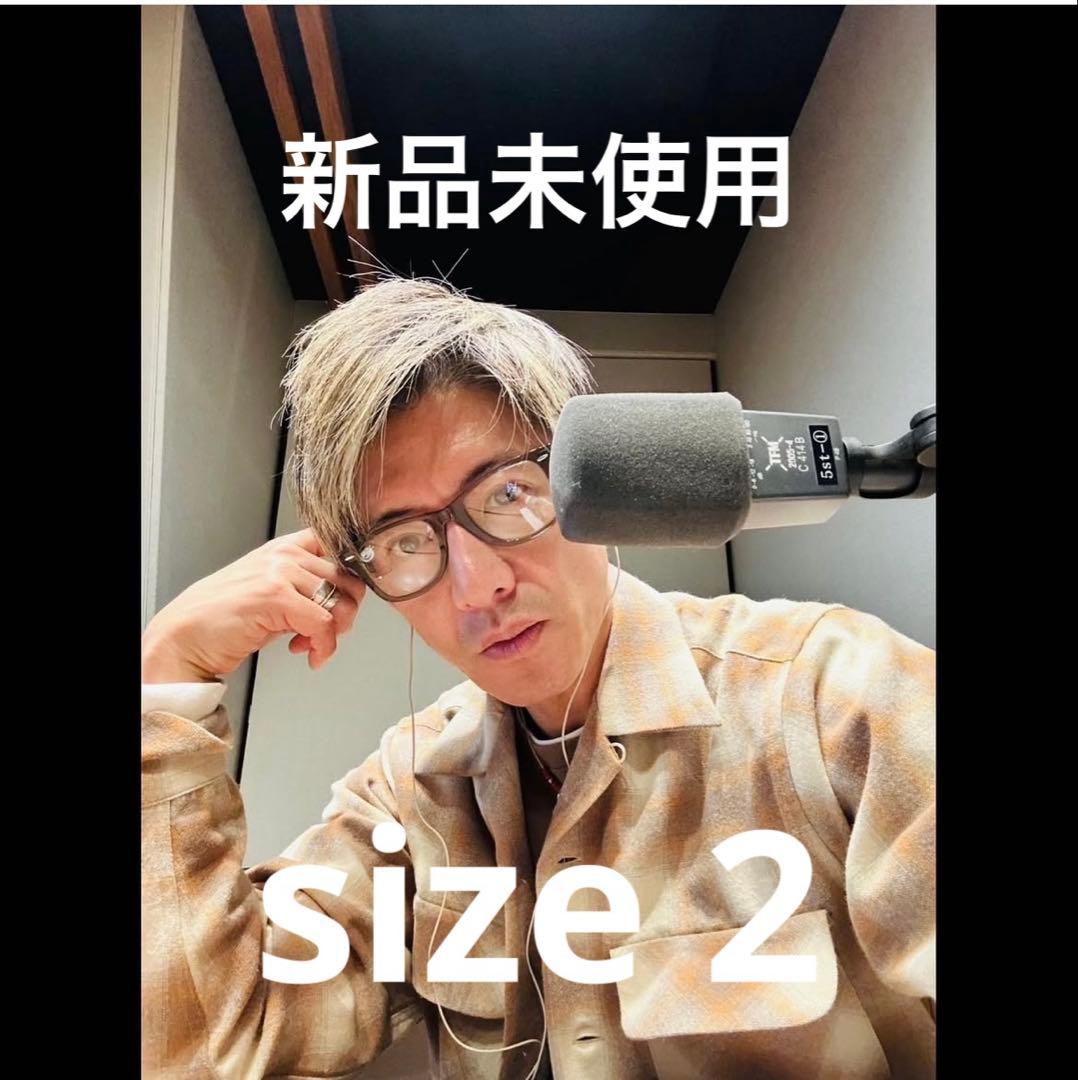 未使用 Subculture ウールシャツ オレンジチェック キムタク