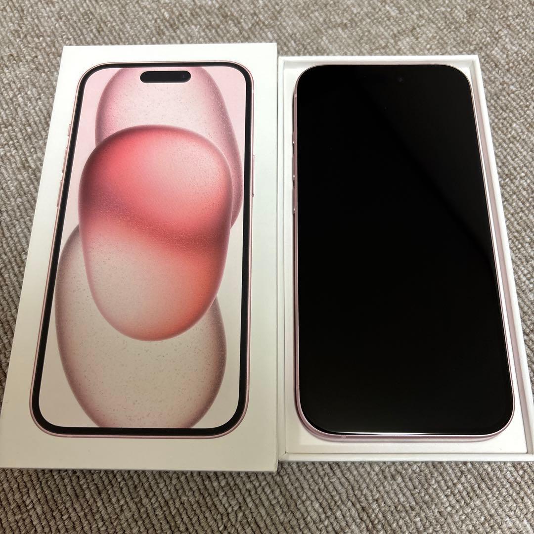 【美品】Apple iPhone15 128GB ピンク 本体