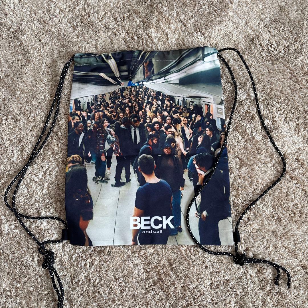 BECK and call ナップザック　ドローストリングバッグ 地下鉄デザイン