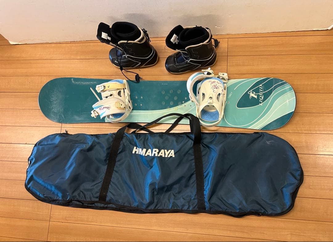 LIOUID スノーボード ビンディング ブーツセット　ケース付き　送料込み
