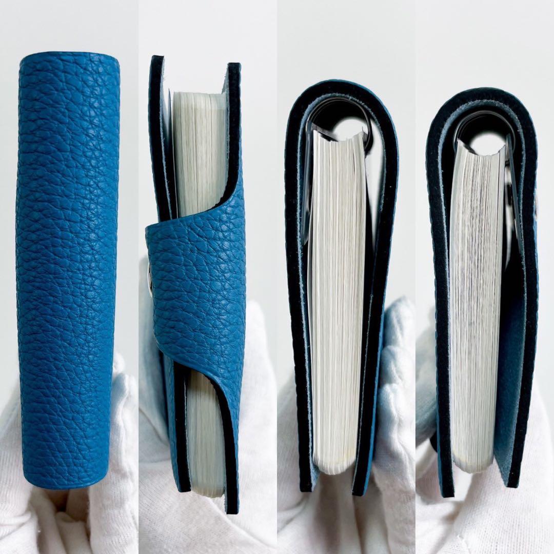 未使用 HERMES エルメス ユリスミニ トゴ ブルージーン 手帳 メモ帳