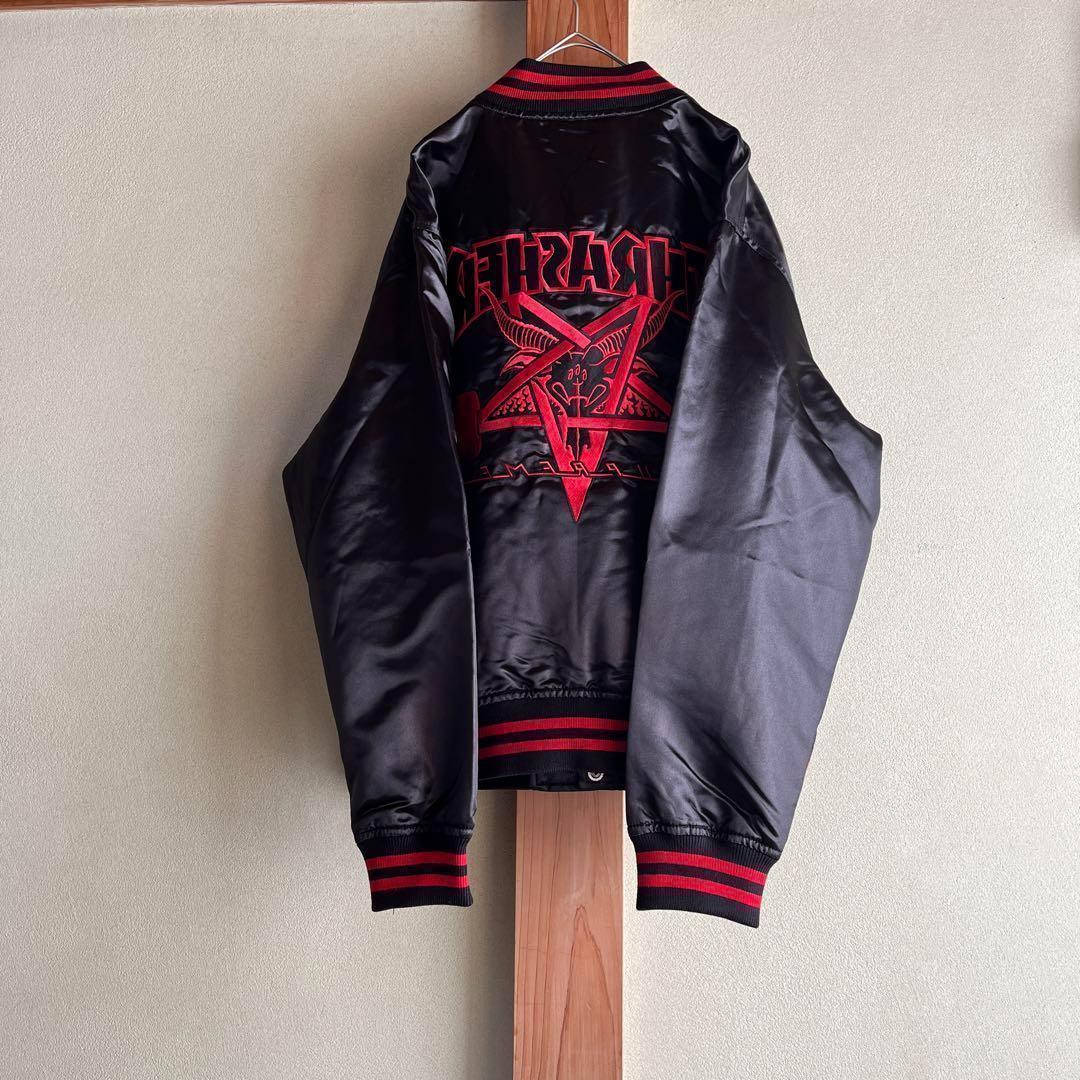 シュプリーム × スラッシャー 刺繍ロゴ スカジャン ブルゾン