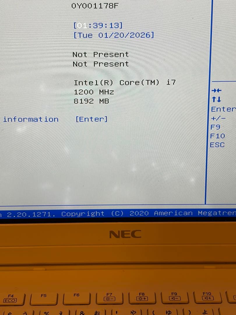 【即日発送】NEC ノートパソコンジャンク品PC-NM750RAW-E3✨