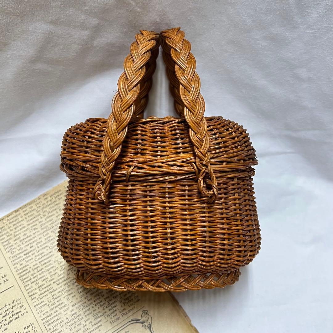 フランス アンティーク パニエ バスケット ラタン　籐編みかご ドールパニエ