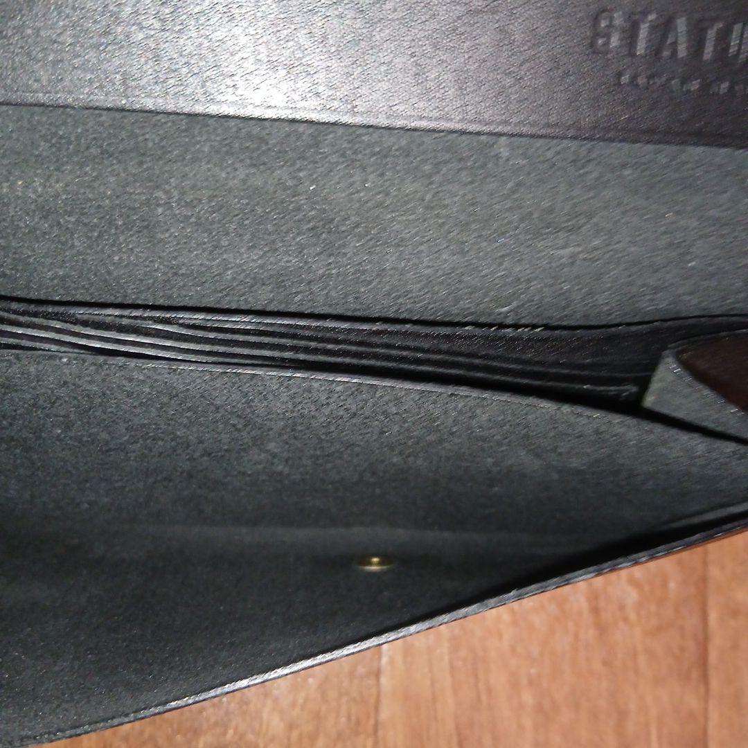 STATUSY il modo 小さい長財布 右利き メンズ レディース 黒色