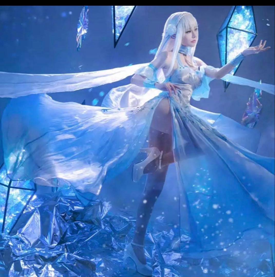 エミリア クリスタルドレス コスプレ リゼロ 三分妄想