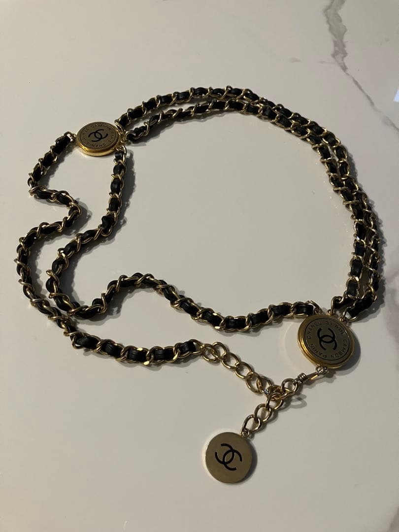 CHANEL シャネル チェーンベルト 3連 モチーフ ヴィンテージ