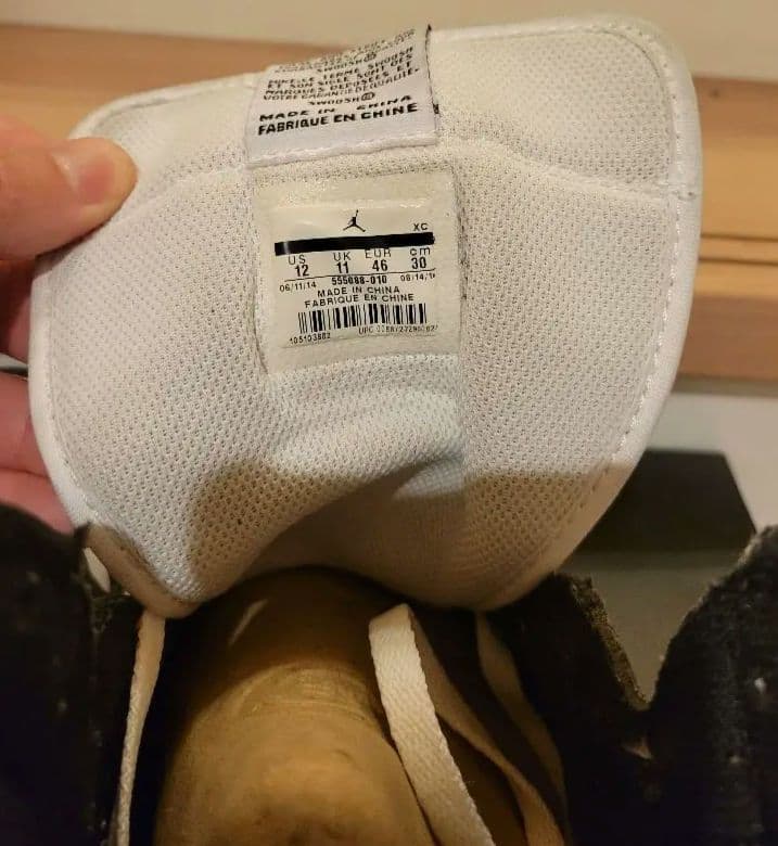 美品　エア　ジョーダン 1　ブラック×ホワイト　パンダ　2014