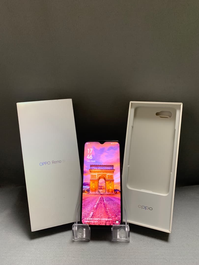 美品 国内版 SIMフリー OPPO RenoA 128GB ブラック色