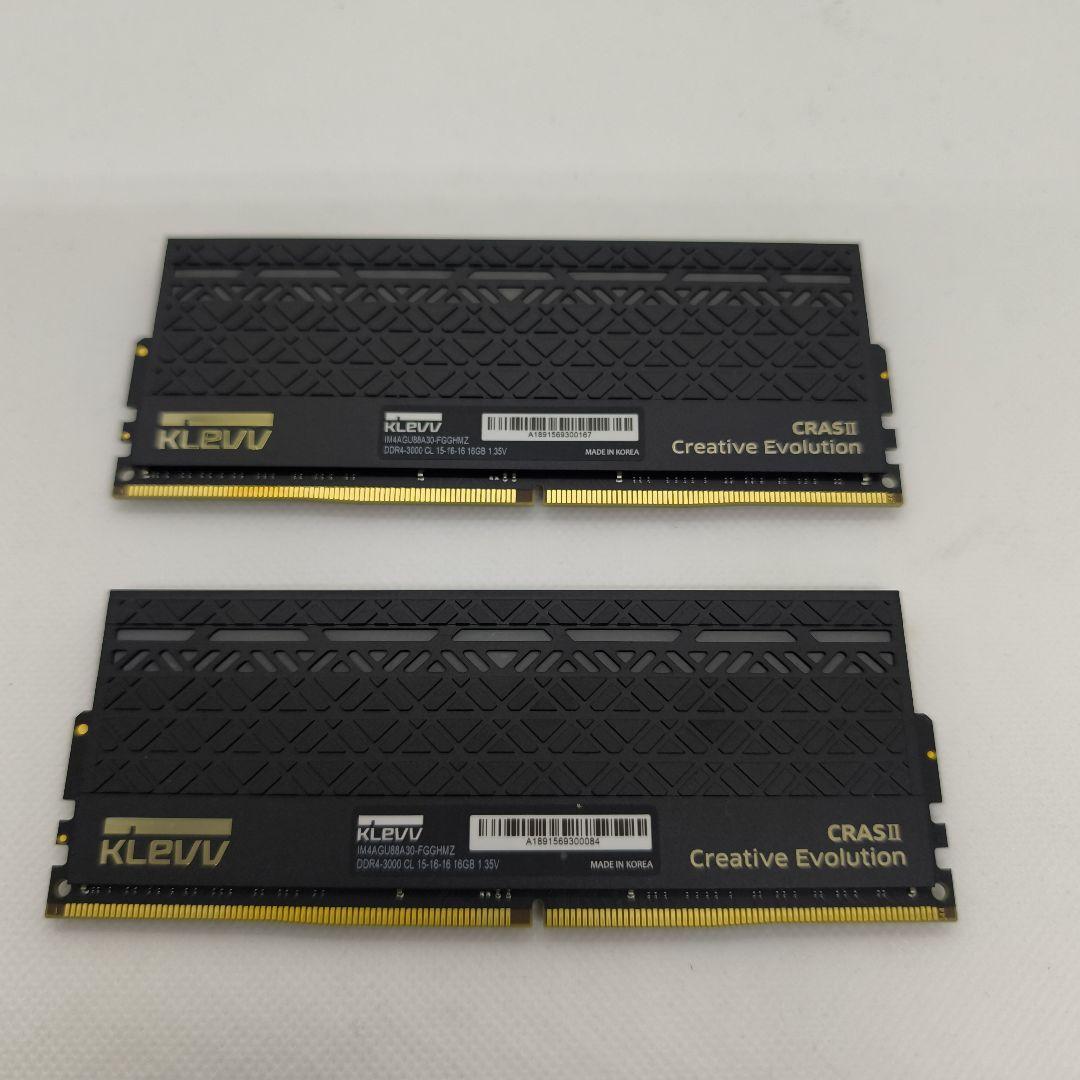 y*o様 KLEVV CRASS2 DDR4 32GBメモリ ジャンク品