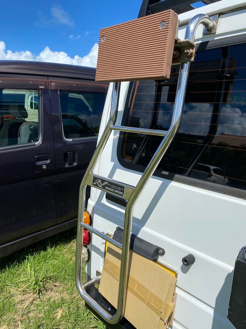 ジムニー　JA22 リアラダー　ステンレス