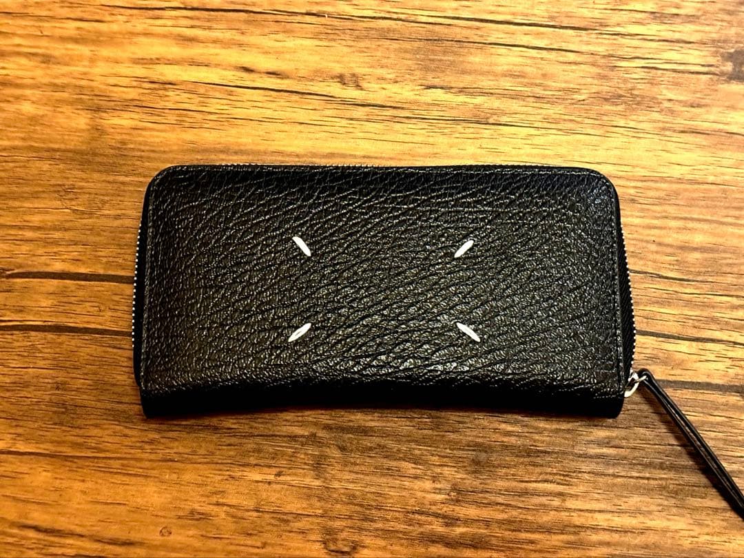 長財布　ブラック　レザー　マルジェラ　MAISON MARGIELA
