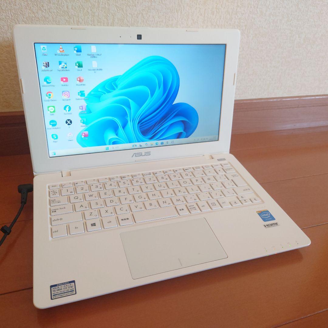 設定済✨️ASUSノートパソコンX200M✨️Win11　新品SSD　オフィス付