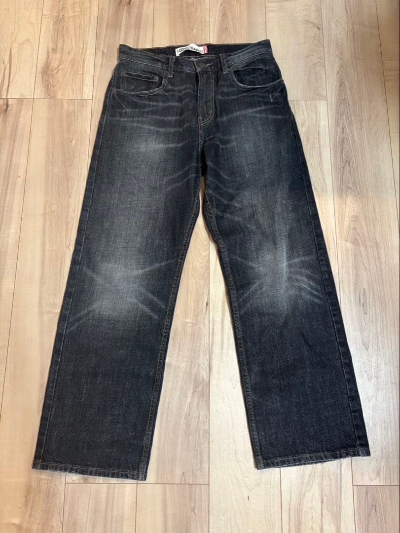デッドストック Levi's 569 リーバイス デニム パンツ 黒 31x30