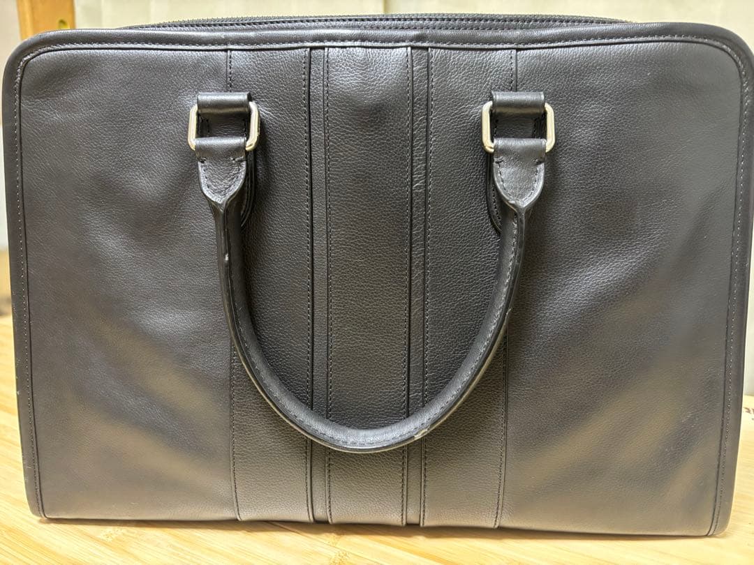 Coach レザー 2wayブリーフケース ビジネスバッグ 黒