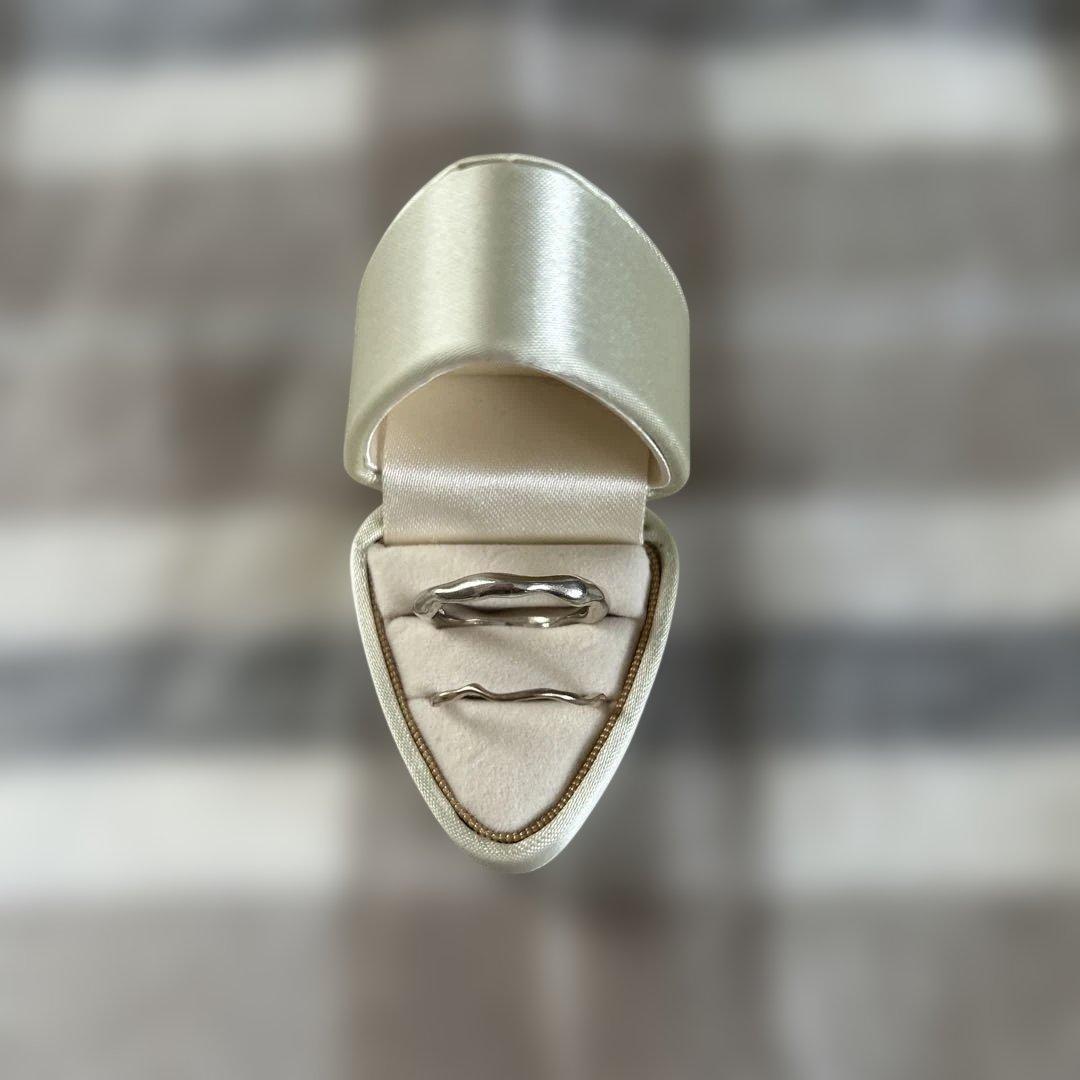 agete シルバー 2連リング