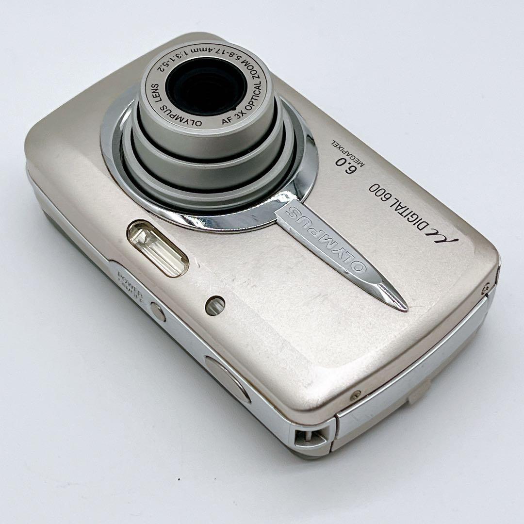 【美品】OLYMPUS μ DIGITAL 600 シルバー デジカメ オールド