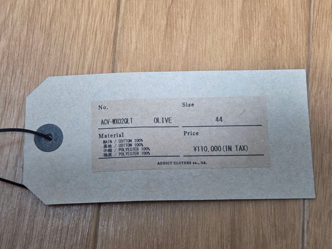 ジャケット・アウター ACV-WX02QLT WAXED COTTON BMC JACKET