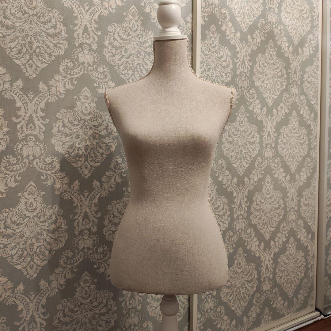 【美品】木製トルソー型マネキン　※高さ調整可能