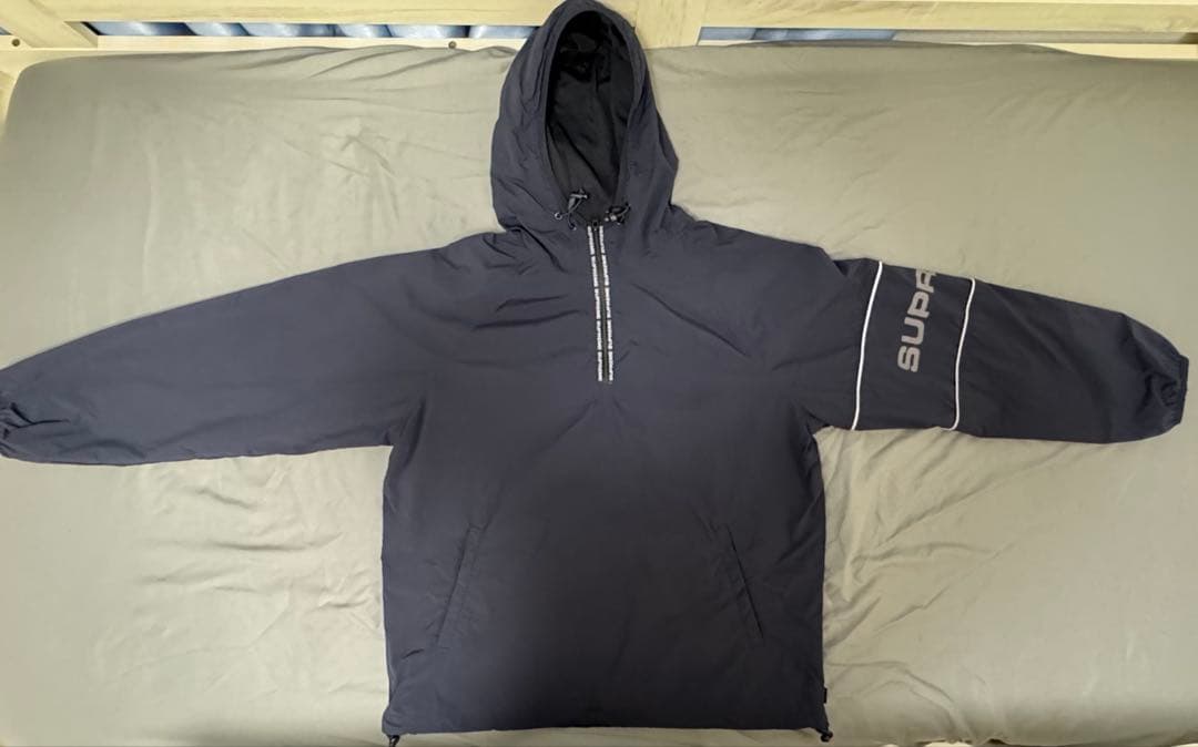 【美品】Supreme プルオーバーナイロンジャケット 黒