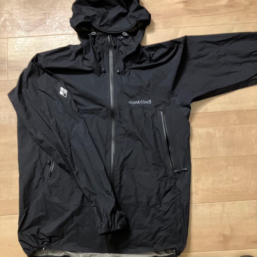 mont-bell GORE-TEX レインジャケット 黒 XL 防水透湿