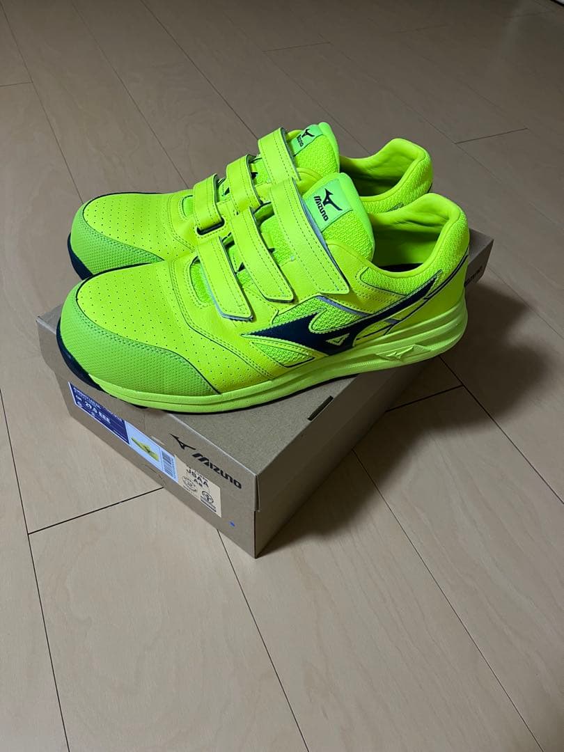 Mizuno 蛍光イエロー 安全靴 オールマイティLSII22 29cm