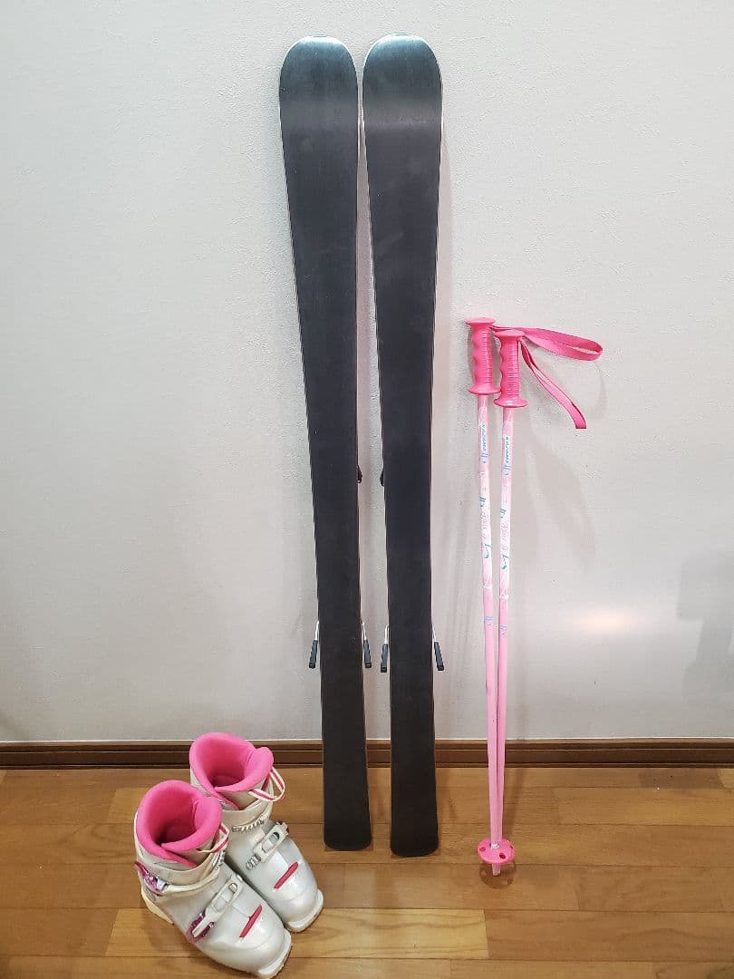 KAZAMA子供用 スキーセット 126cm　ブーツ 23cm