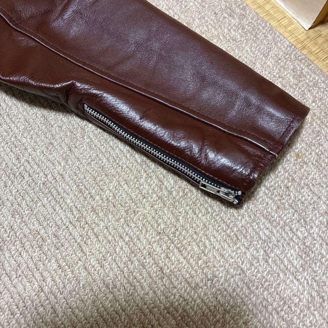 ダークブラウン レザージャケット