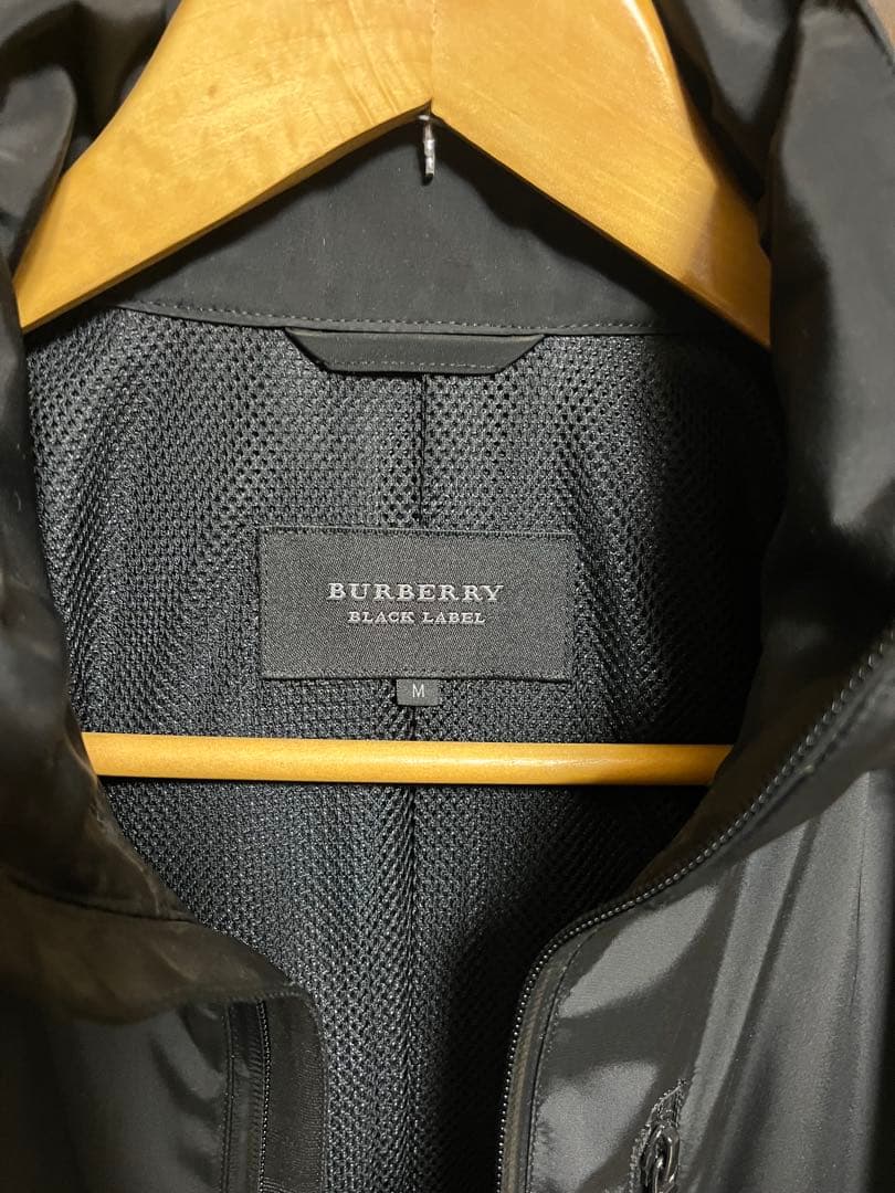 美品 BURBERRY BLACK LABEL フードジャケット M ブラック