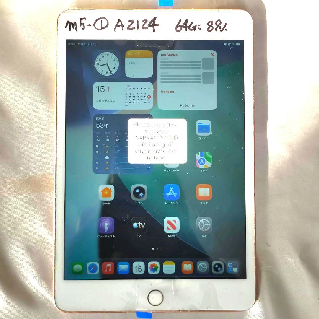 正常動作 IPad mini 第5世代 新品パーツ満載 SIMフリー