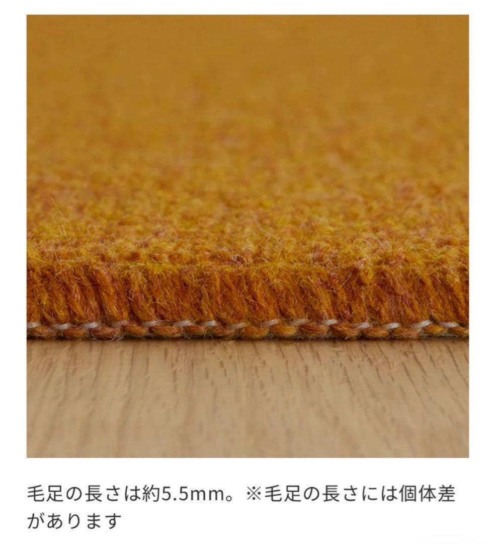 新品 ウニコ ラグ MENGEN(メンゲン) メランジグリーン 200×200