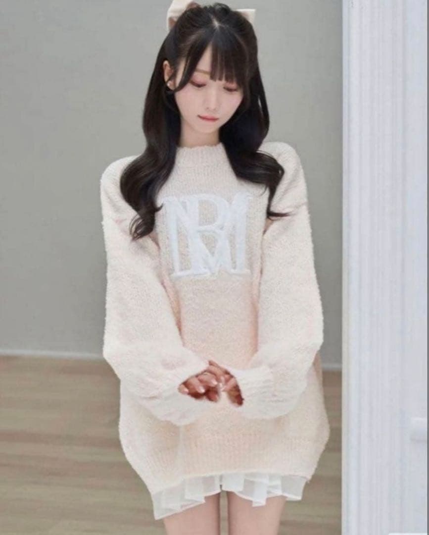rosemuse ロゼミューズ ロゴニット logo AP puffy knit