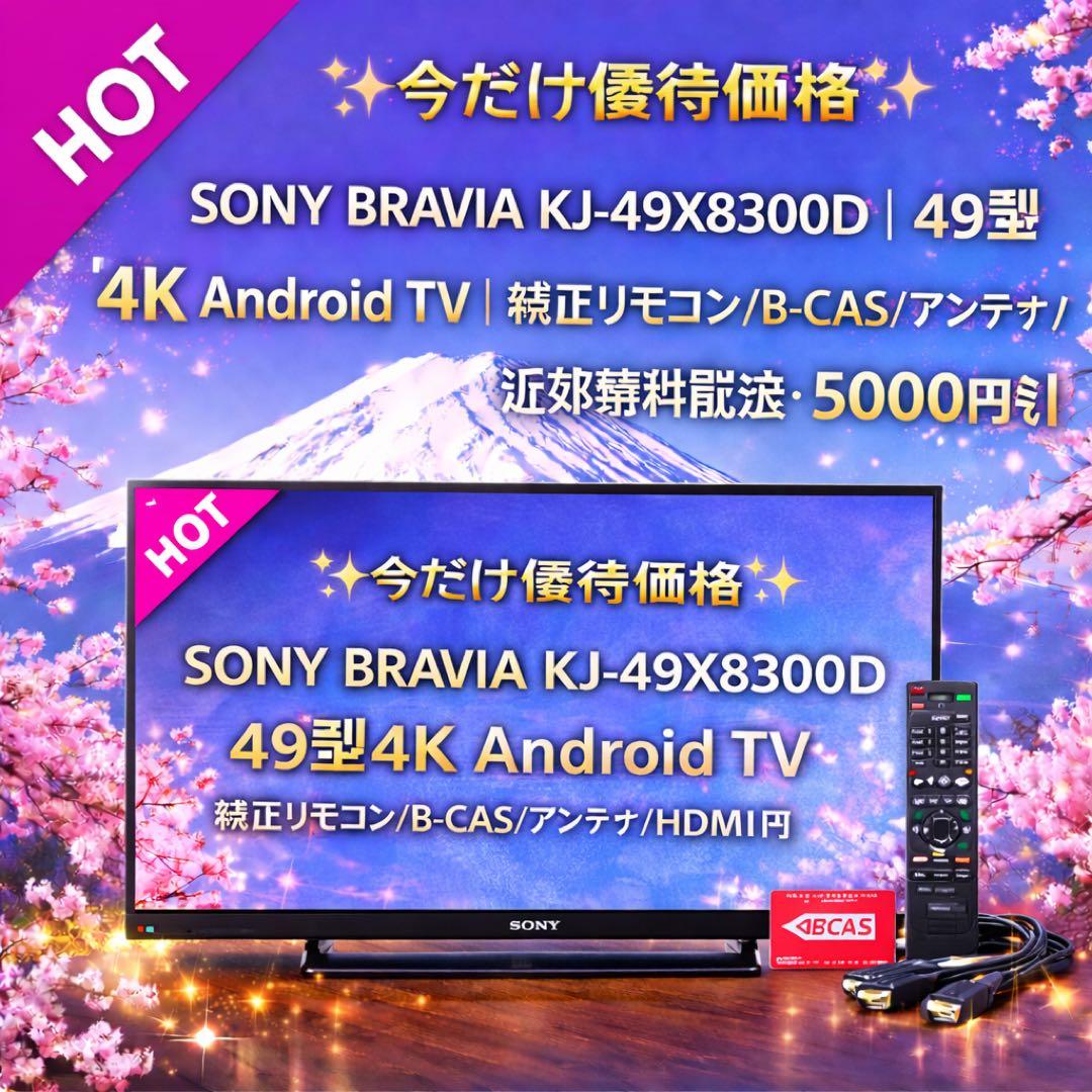 【今だけ優待価格】SONY BRAVIA｜49型4K Android TV