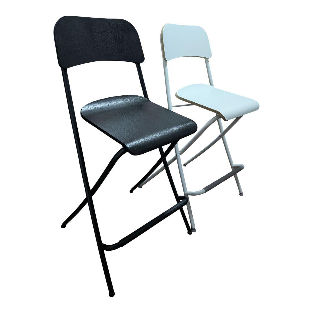 イケア フランクリン 折りたたみ イス 白 黒 モノトーン 廃盤