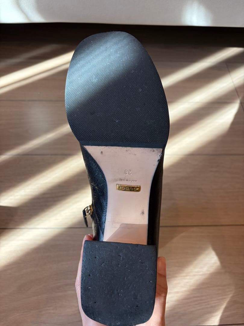 【最終価格】GUCCI ホースビット ブロックヒールショートブーツ 38