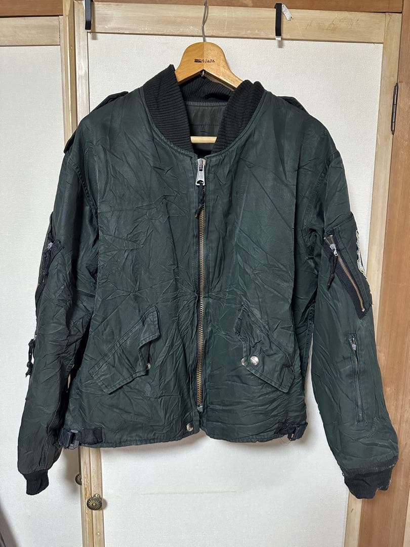 80s カナダ軍　RCAFジャケット　実物　飛行安全パッチ