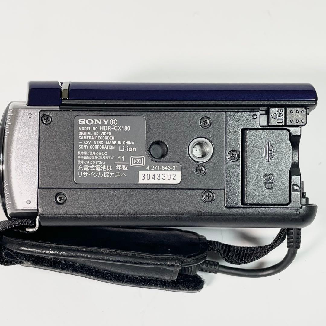 【美品】SONY ハンディカム　HDR-CX180 ビデオカメラ　バッテリー2個