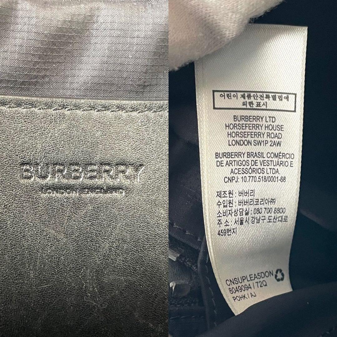 【大人気】BURBERRY ボディバッグ クロスボディ ウエストポーチ ロゴ 黒