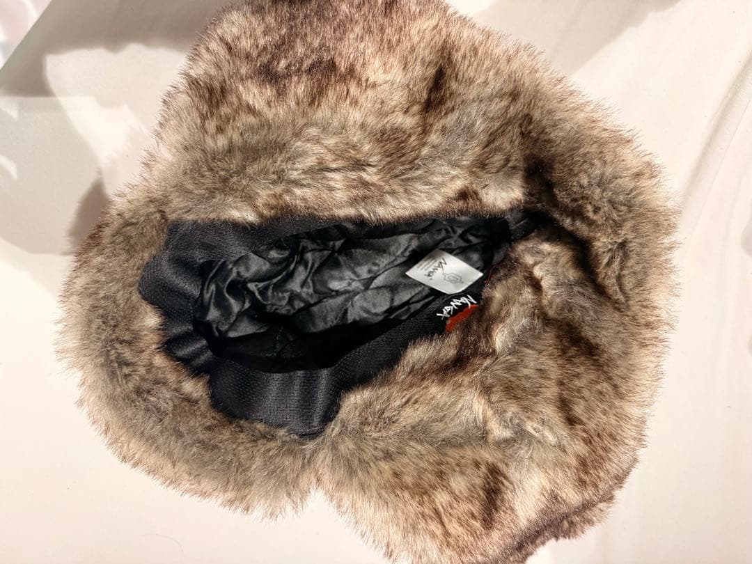 NANGA グレー コーデュロイ フライトキャップ