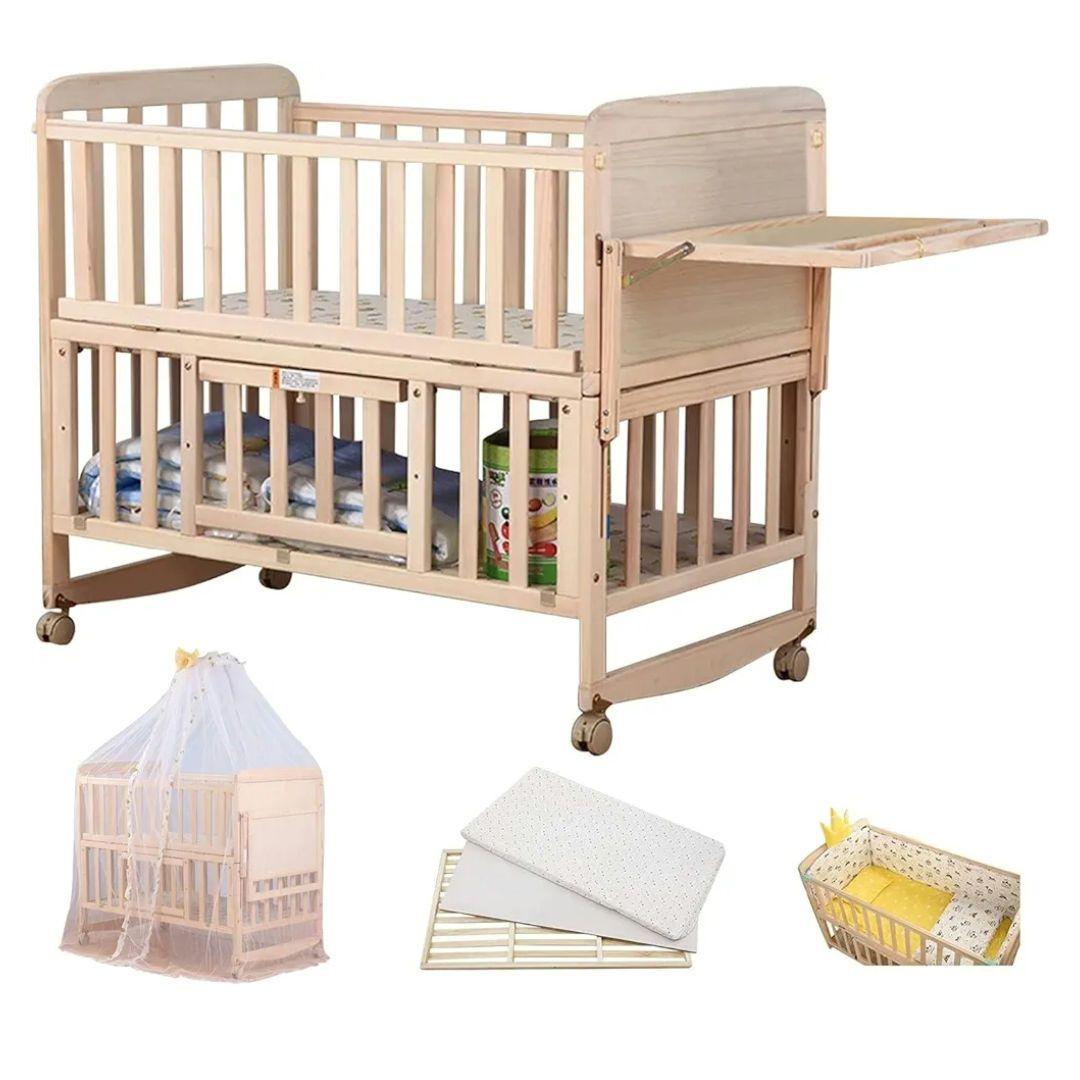 ベビーベッド メリーぶら下げ棒付き