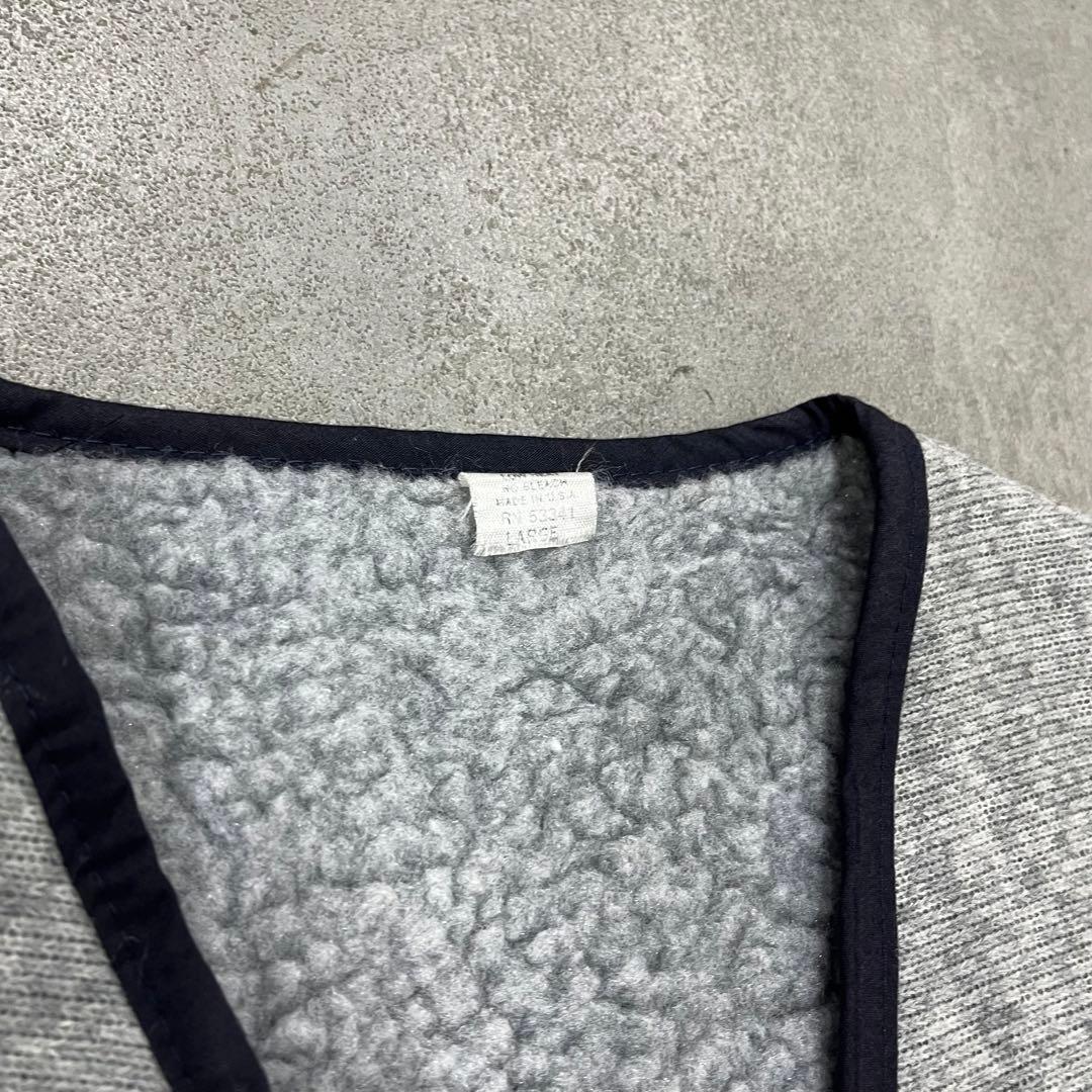 デッドストック SNAP'N WEAR USA製 パイルベスト フリース　L