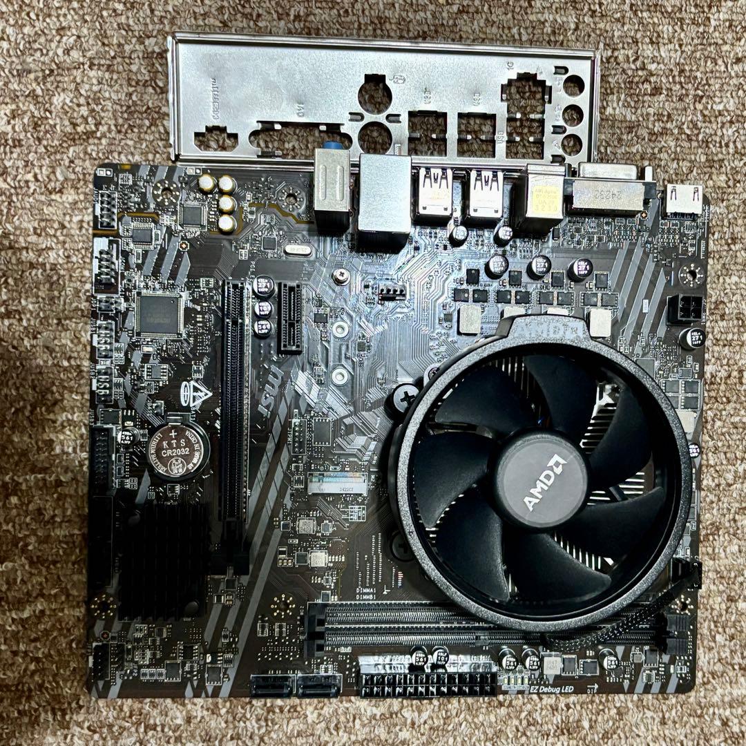 AMD AMD Ryzen 5 5500GT+マザーボードA520M-A PRO