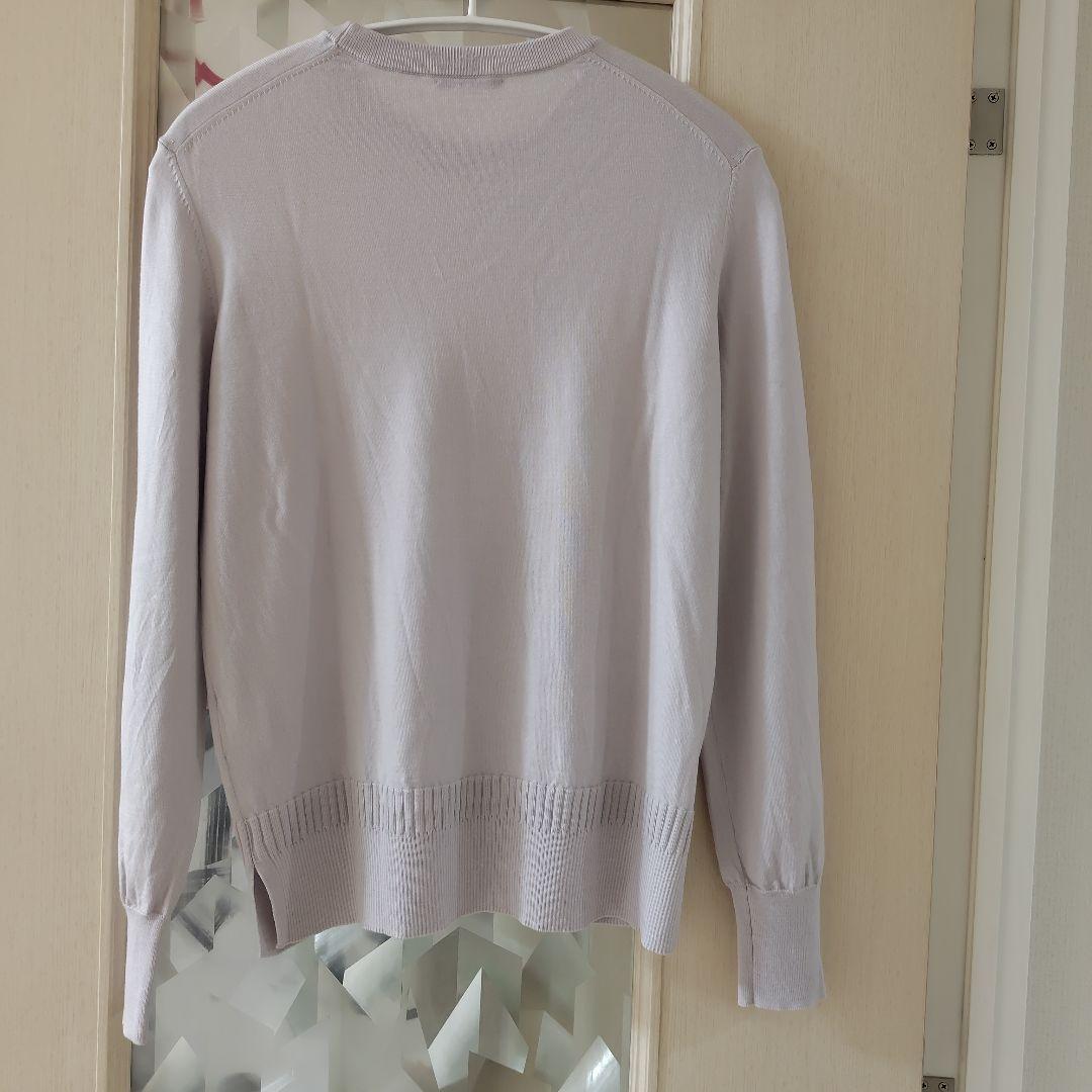 theory luxe フロストグレー 長袖セーター