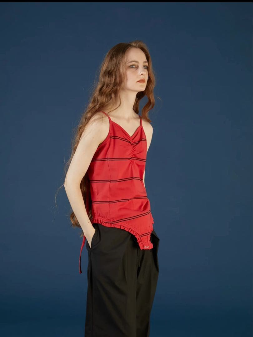 crinklecrinklecrinkle border frillキャミ