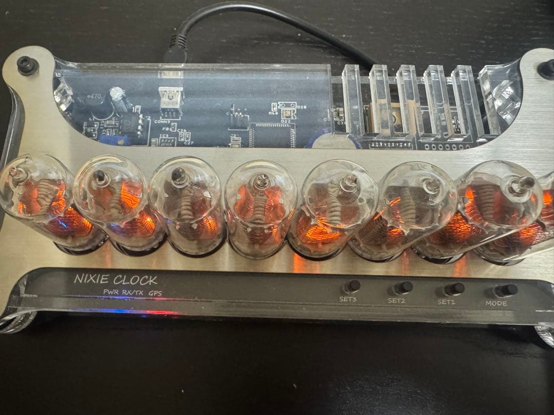 ジャンク ニキシー管時計 日本製Z573M 本体のみ