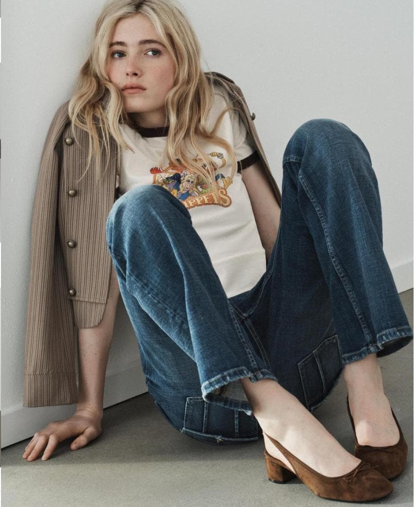 【ZARA】ストライプ柄フィットブレザー