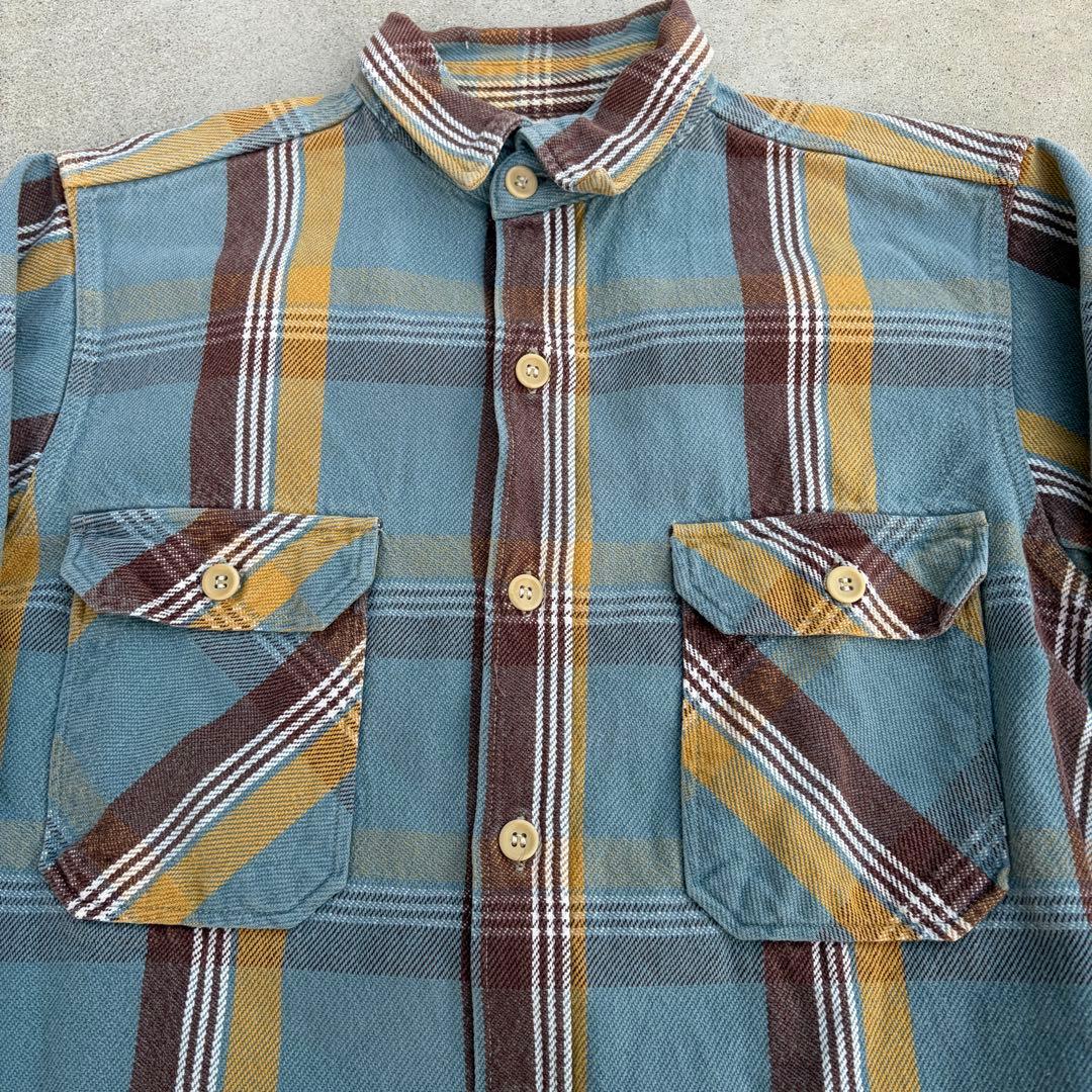 WAREHOUSE ウエアハウス　ヘビーネルシャツ　16ハーフ　マチ付き L