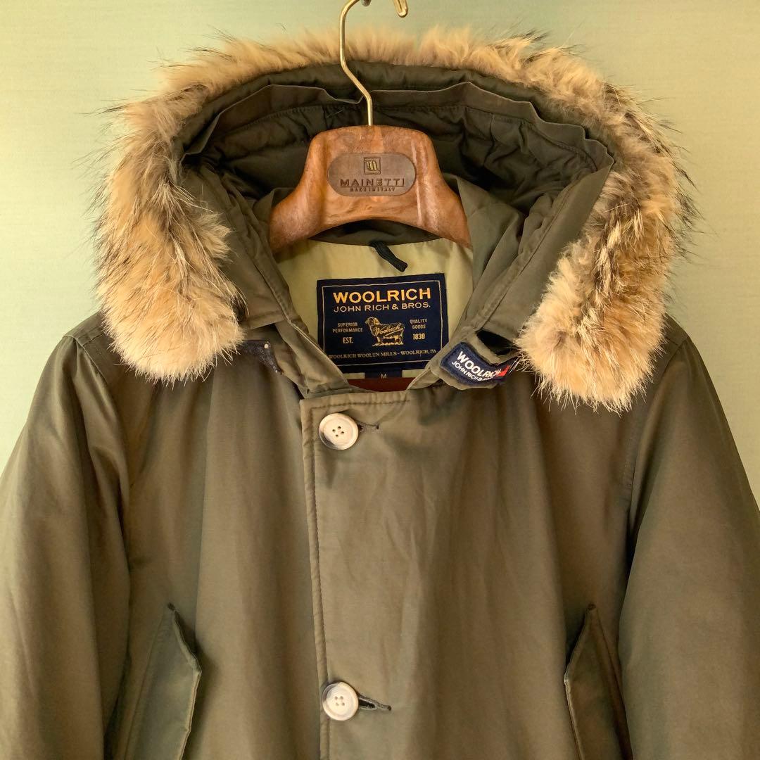 カナダ製 Woolrichウールリッチ アークティックパーカ Mダウン オリーブ