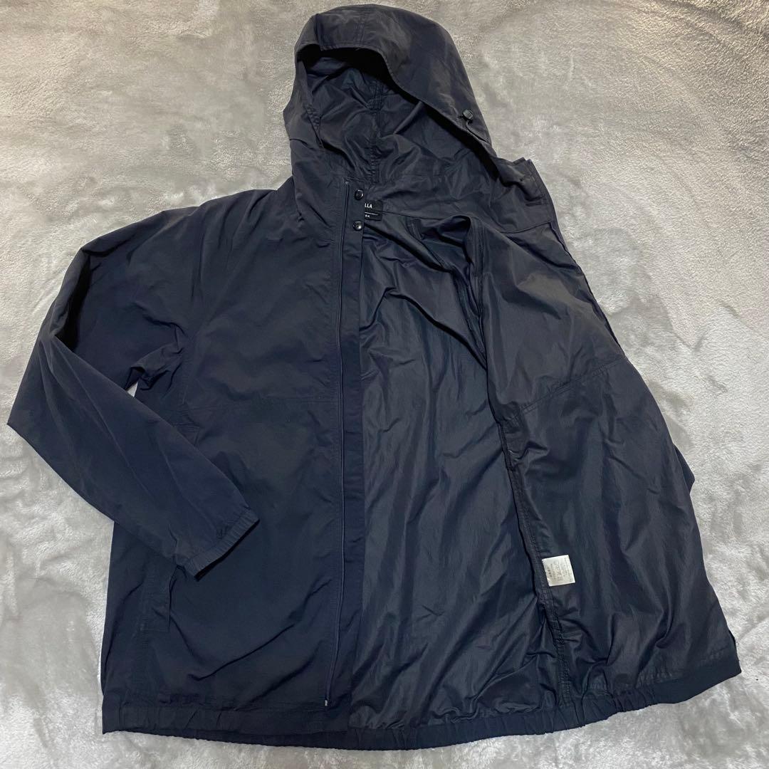 got35 REMILLA レミーラ　フード付ナイロンジャケット　黒　L