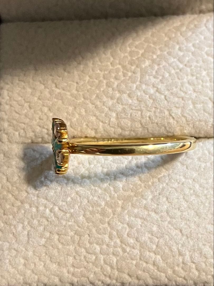 K18ピンクダイヤ＆パライバトルマリンリングです